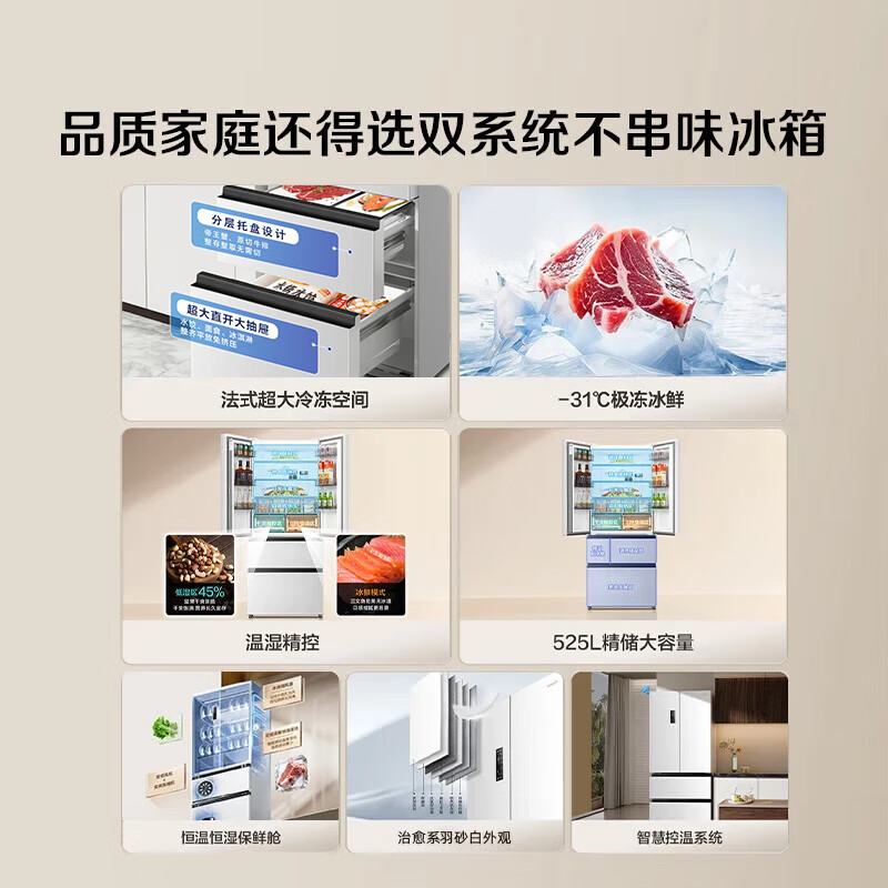 海信BCD-525WNK1PU冰箱图片