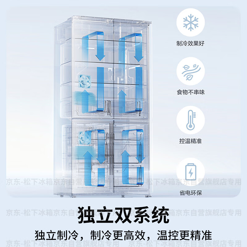 松下NR-JW58CMB-W冰箱图片
