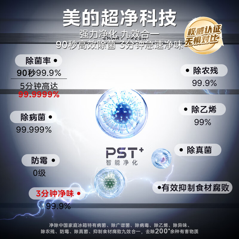 美的MR-541WUSPZE冰箱图片