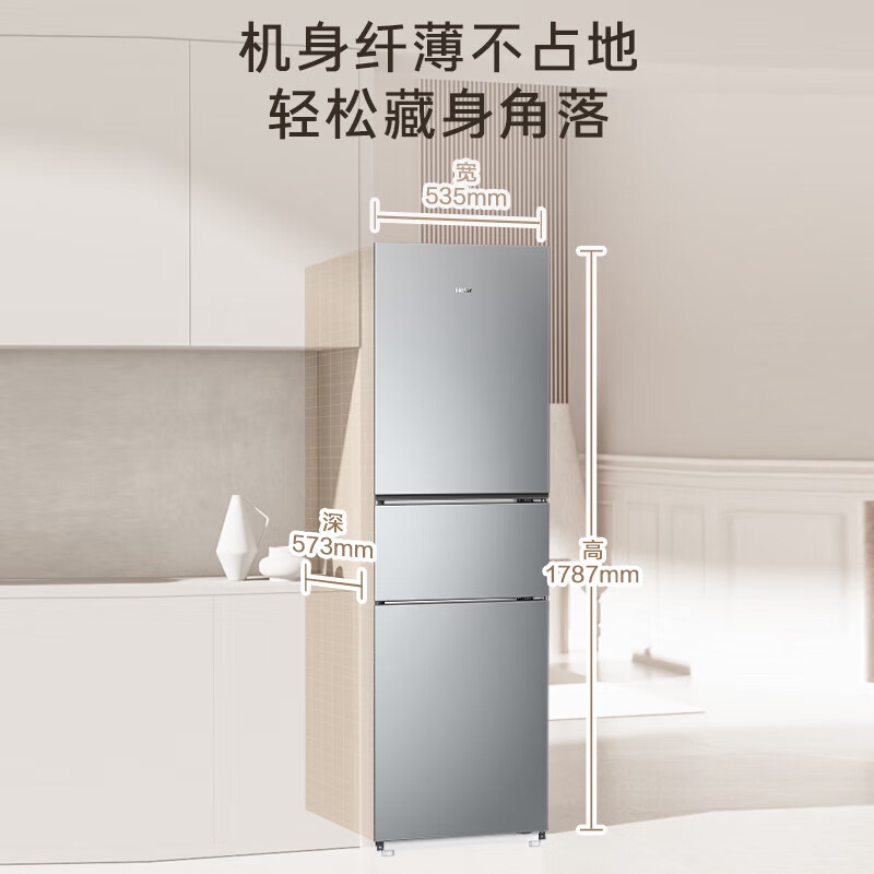 海尔BCD-226WGHC3E9XM冰箱图片