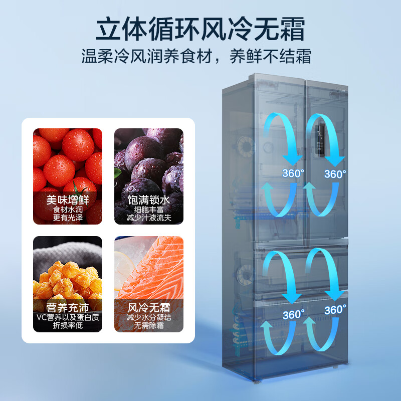 美的BCD-325WFPM(E)冰箱图片