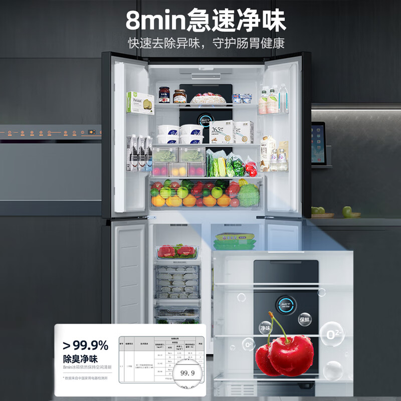 新飞BCD-418WK8DT冰箱图片