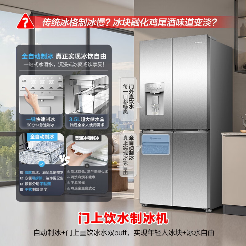 容声BCD-491WD12FPZ冰箱图片