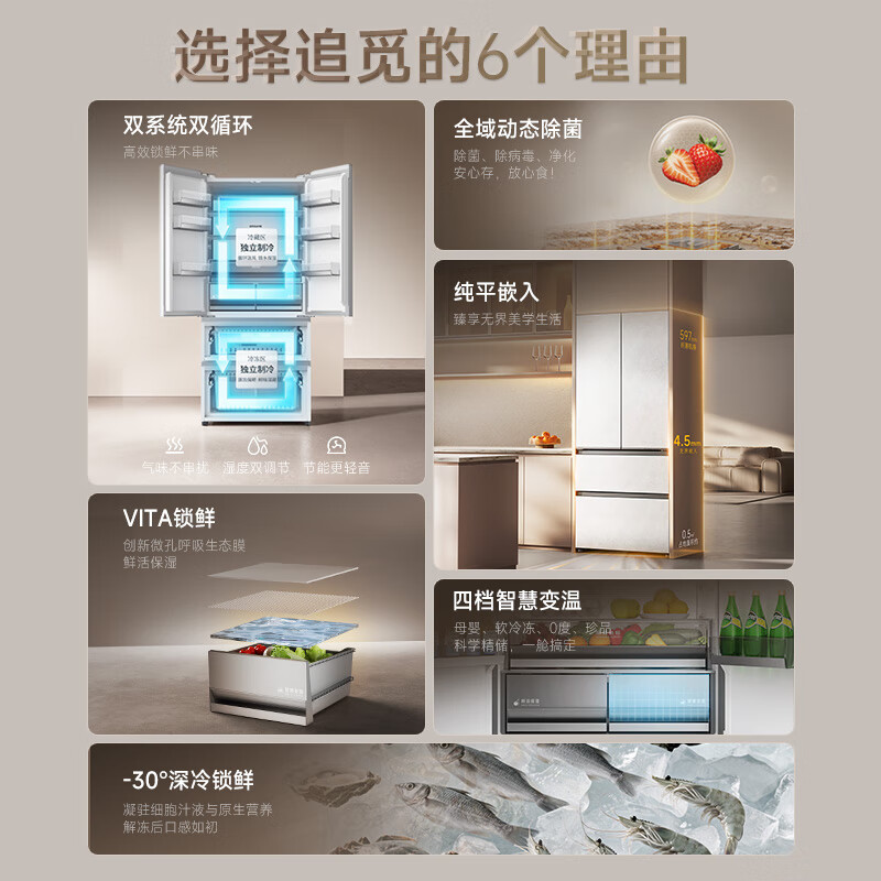 追觅DRF525WNGW1UE冰箱图片