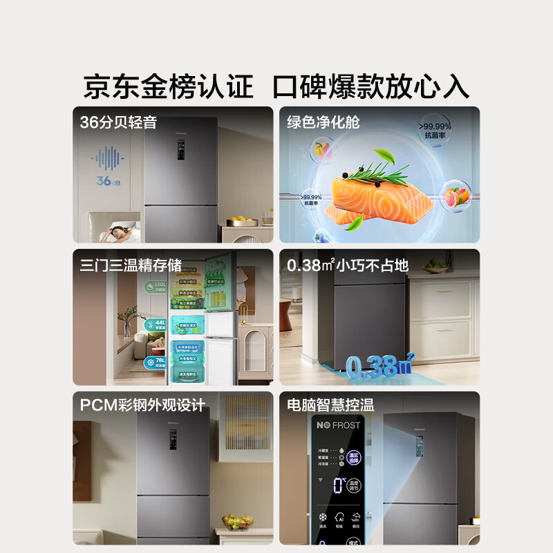 海信BCD-252WYK1DPUJ冰箱图片