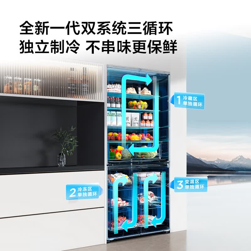 TCL-R452T9-UQS冰箱图片