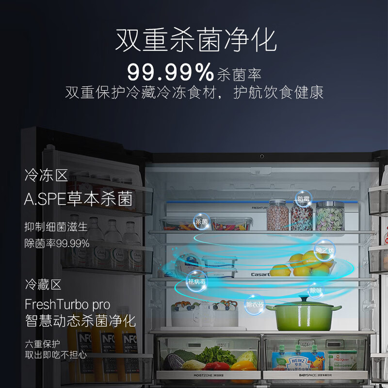 卡萨帝BCD-700WGCTDM7WYU1冰箱图片