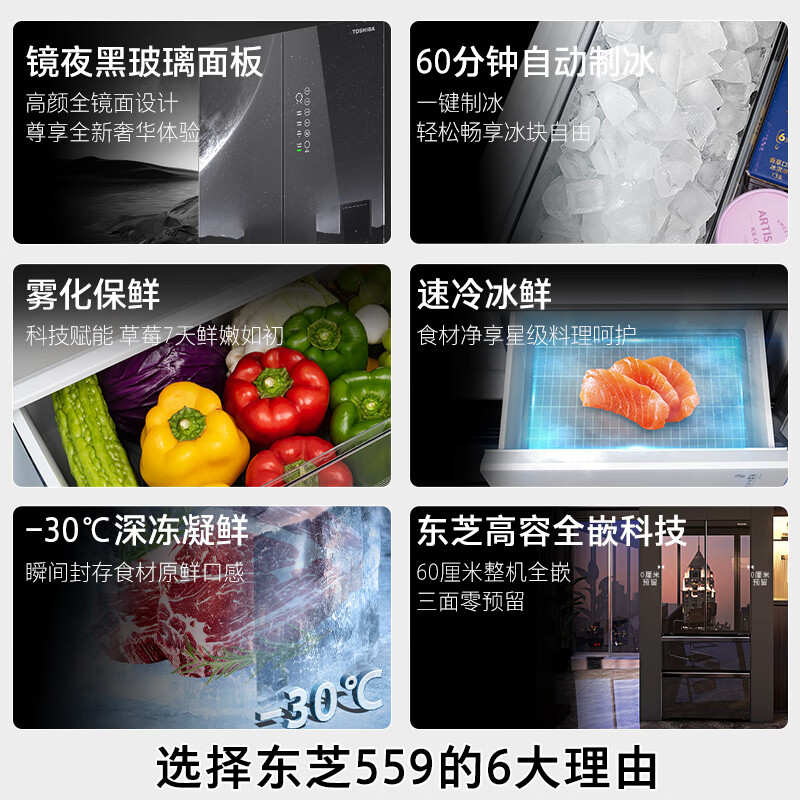东芝GR-RF559WI-PG1B1冰箱图片
