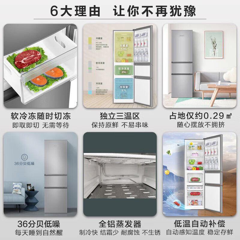 海尔BCD-218LLC3E0C9冰箱图片