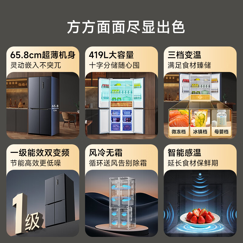 创维BCD-419WXPS(N)冰箱图片