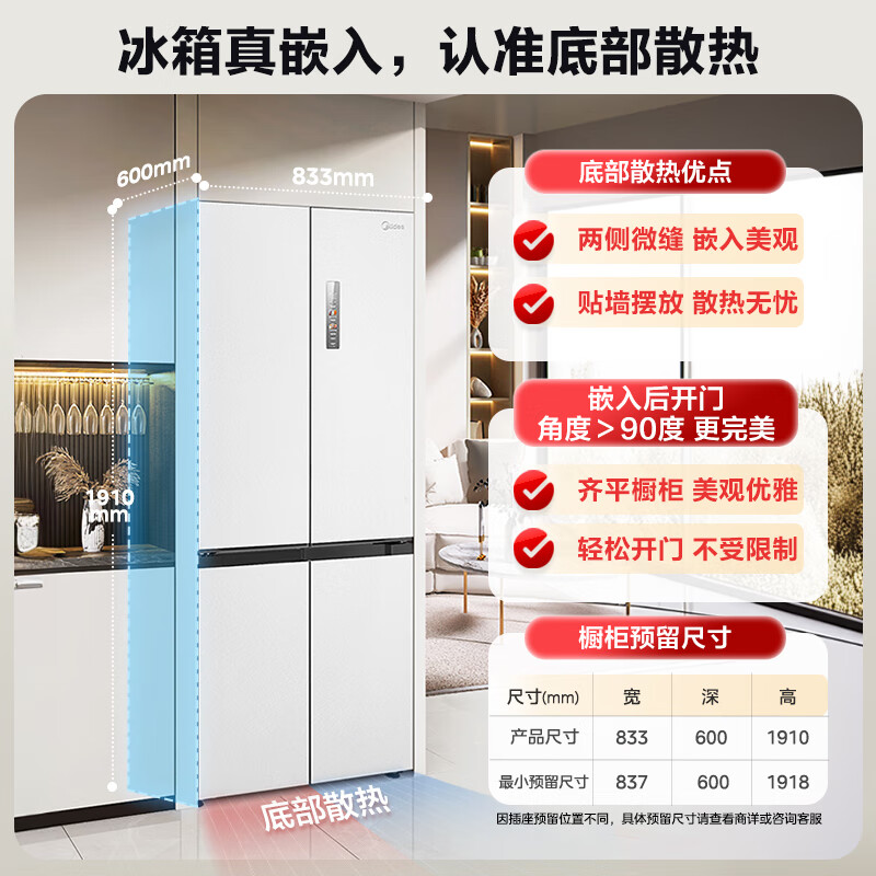 美的MR-541WUSPZE冰箱图片