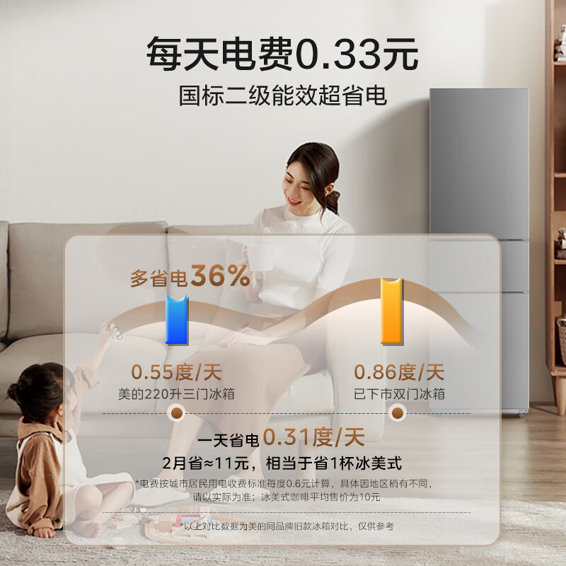 美的BCD-220TM冰箱图片