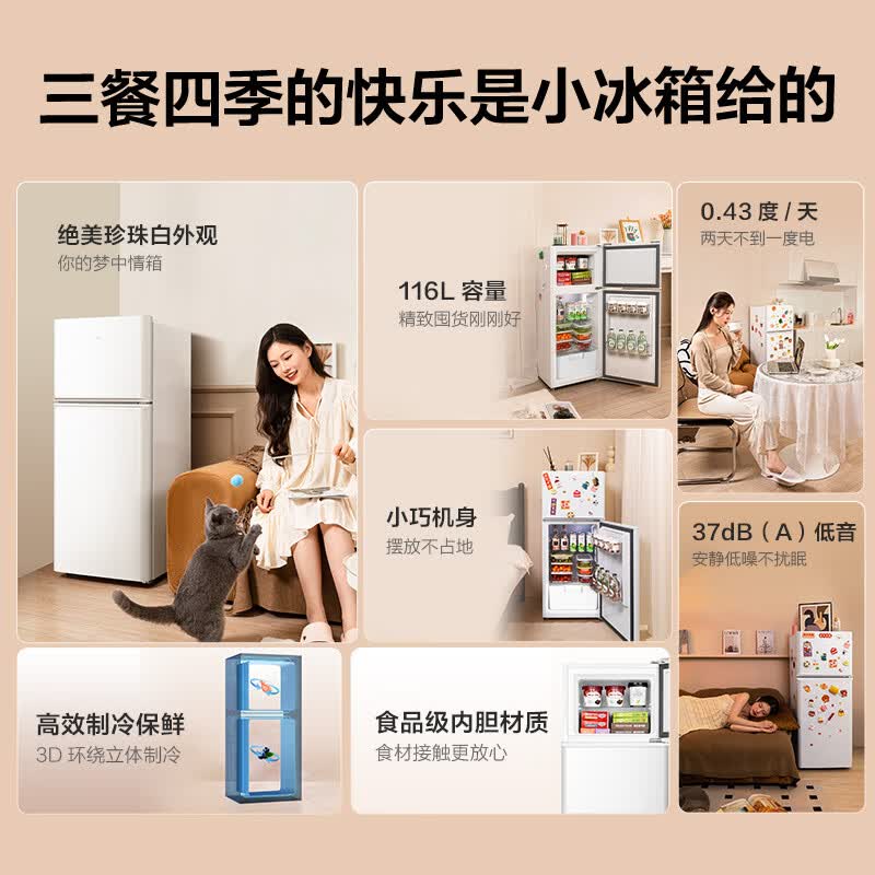 TCL-R116L5-B冰箱图片