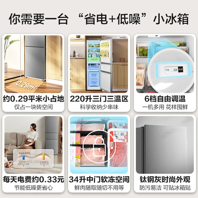 美的BCD-220TM冰箱图片
