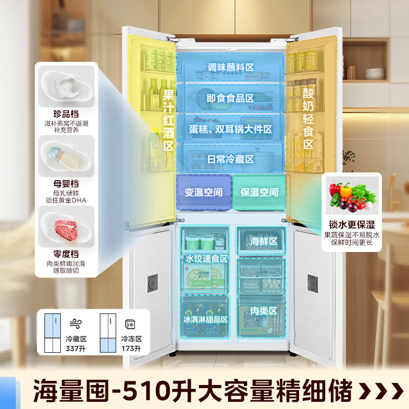 美的MR-535WUSPZE冰箱图片