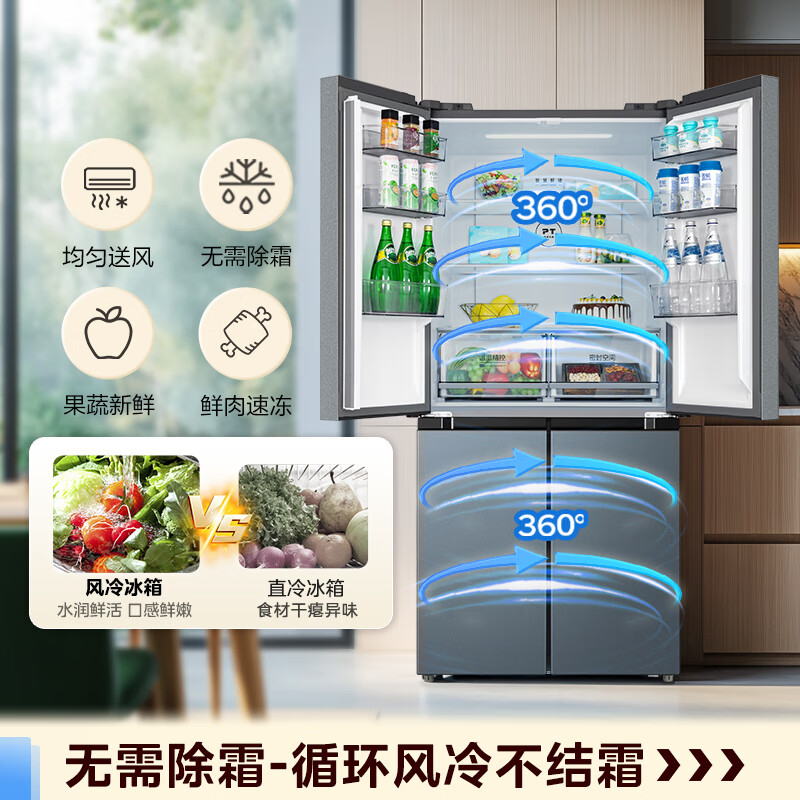 美的BCD-480WSPZM(E)冰箱图片