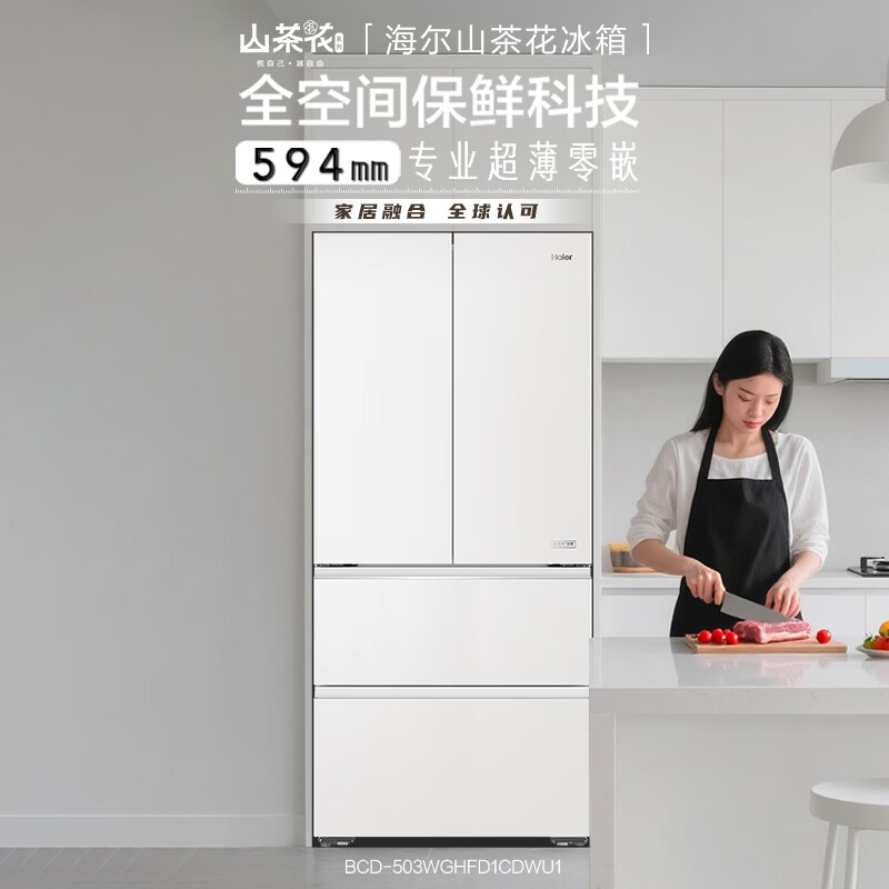 海尔BCD-503WGHFD1CDWU1冰箱图片