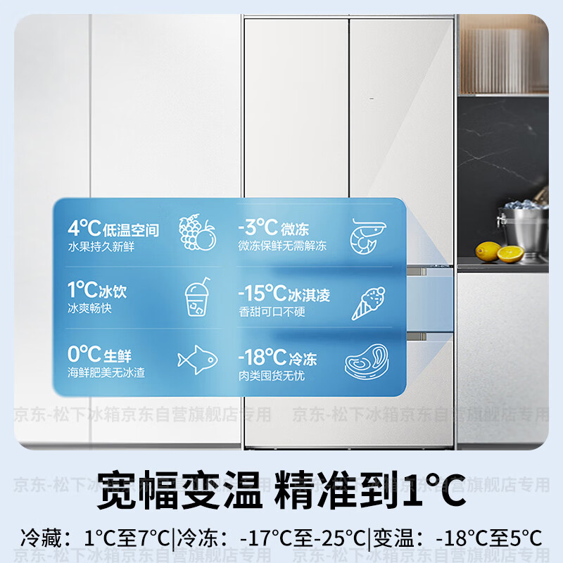 松下NR-EW57TGB-W冰箱图片