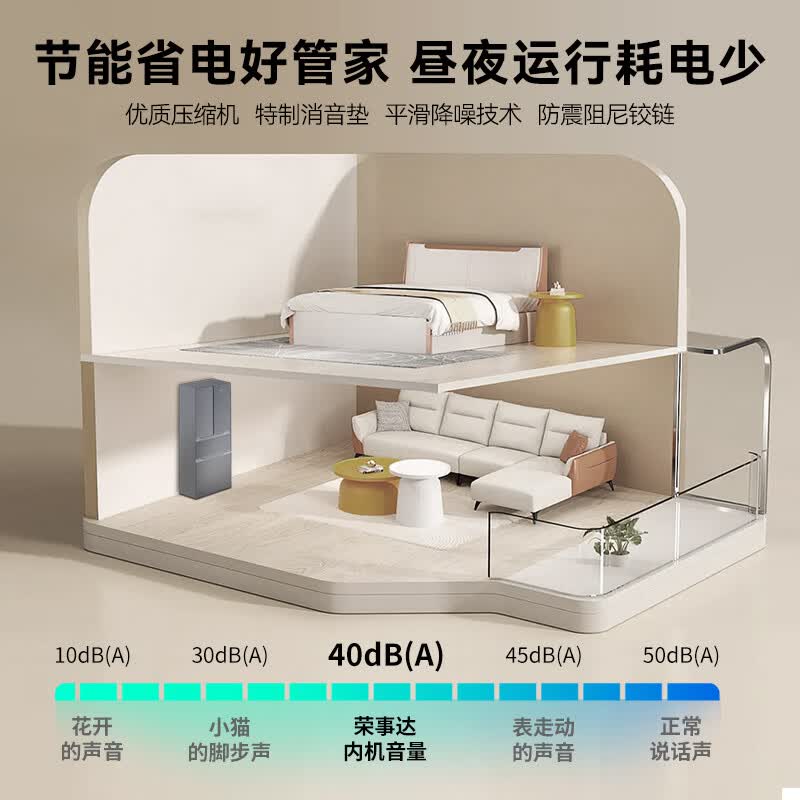 荣事达BCD-302ZY冰箱图片