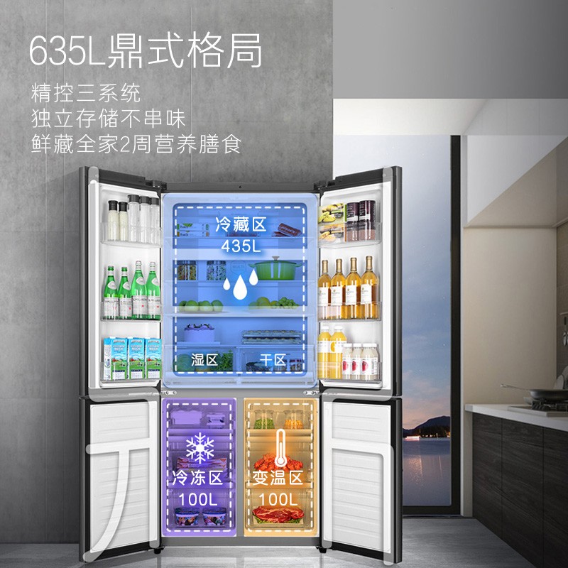 卡萨帝BCD-635WVPAU1冰箱图片