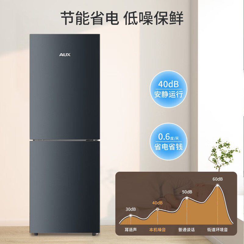 奥克斯BCD-186WN冰箱图片