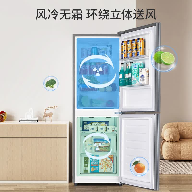奥克斯BCD-186WN冰箱图片