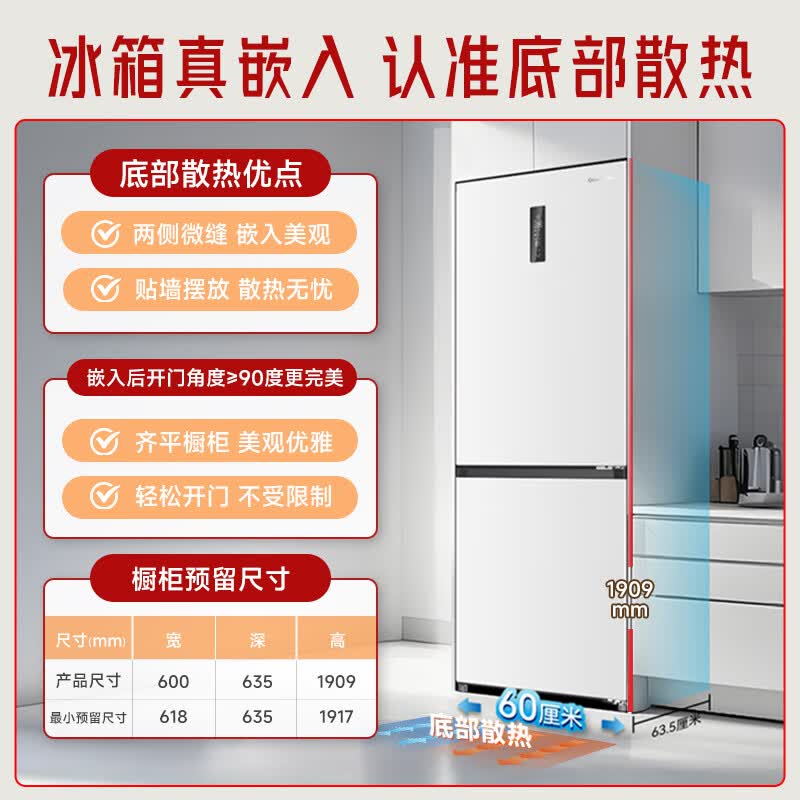 长虹BCD-401WPCZH冰箱图片