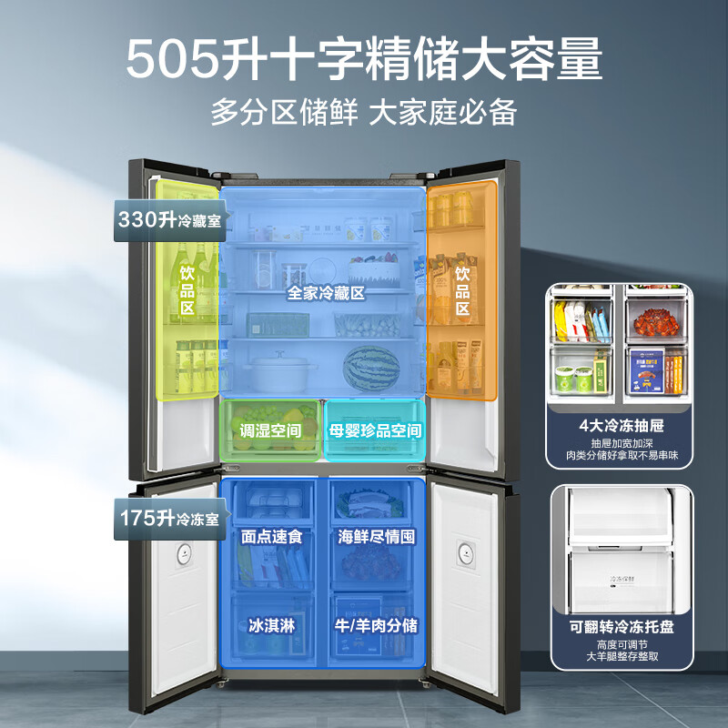 美的MR-531WSPZE冰箱图片