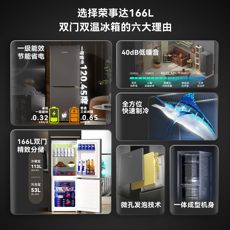 荣事达R166冰箱图片