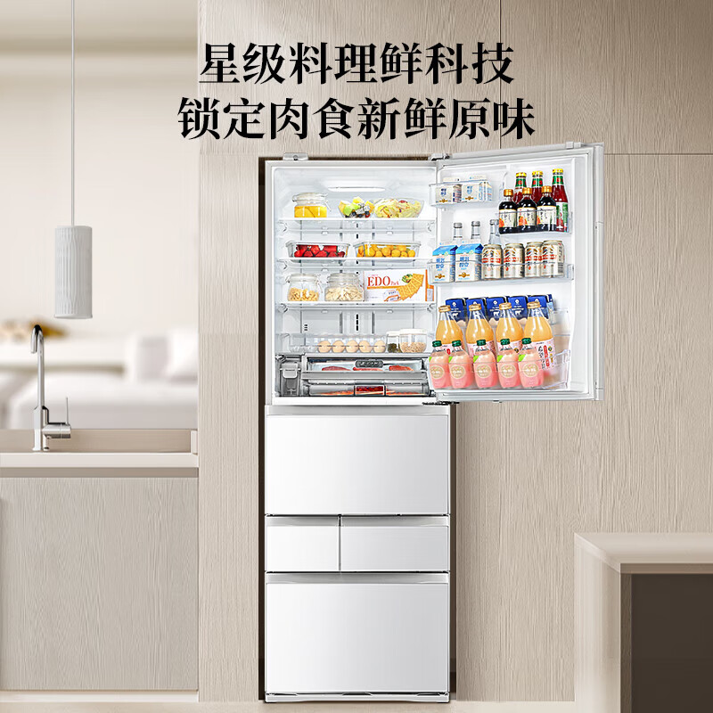 东芝GR-RM495WE-PG1B5冰箱图片