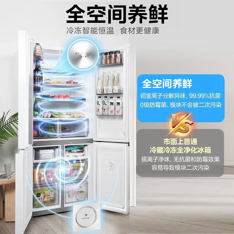 美的MR-540WSPZE冰箱图片