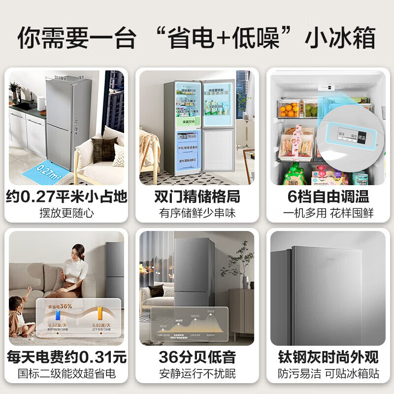 美的BCD-182M冰箱图片