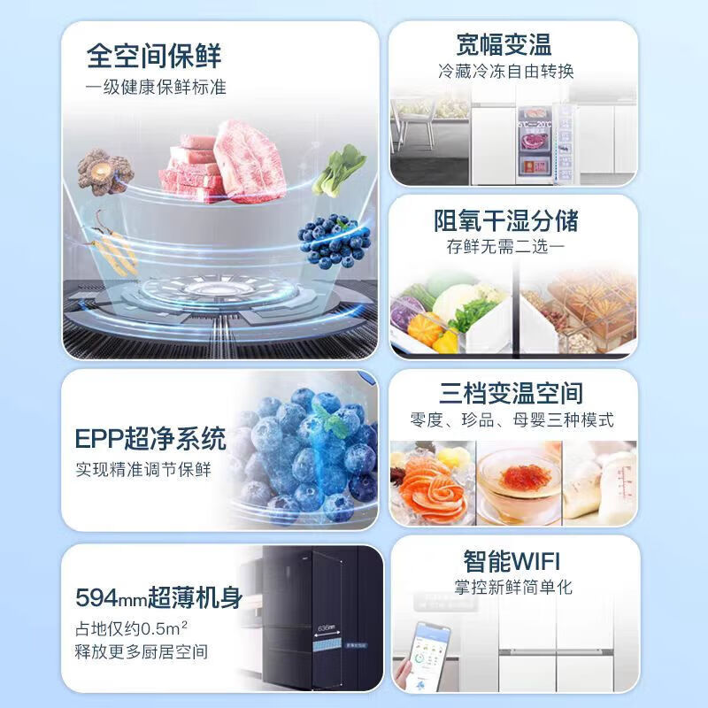 海尔BCD-520WGHTD1BGCU1冰箱图片