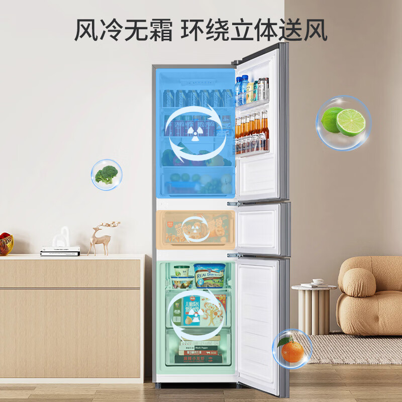 奥克斯BCD-218WN冰箱图片