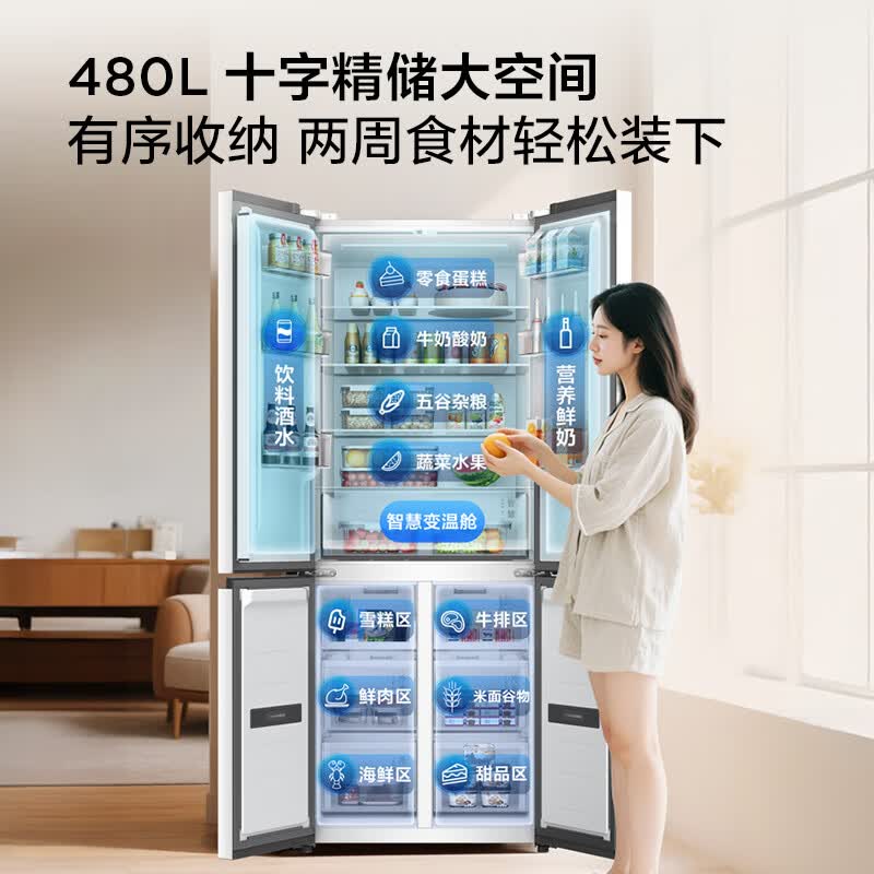 TCL-R480V7-U1冰箱图片