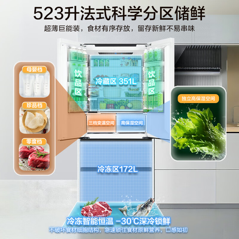 美的MR-550WUFIPZE冰箱图片