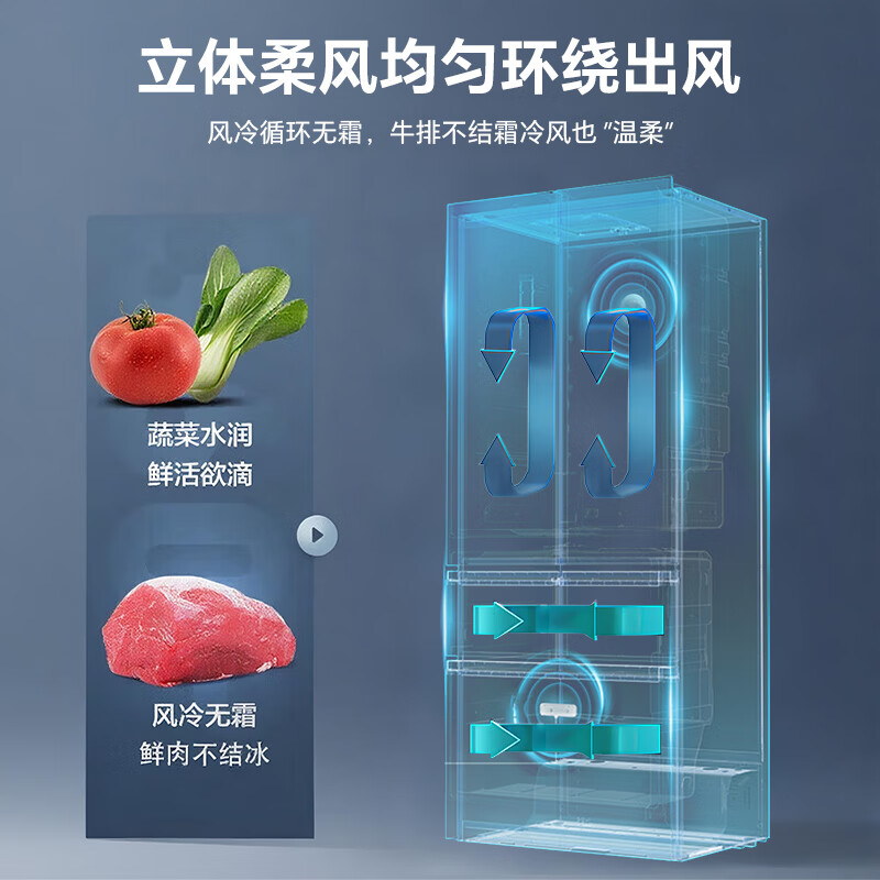 海尔BCD-341WLHFD7DSDU1冰箱图片