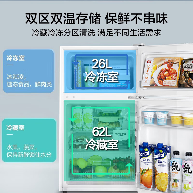 美的BCD-88CM冰箱图片