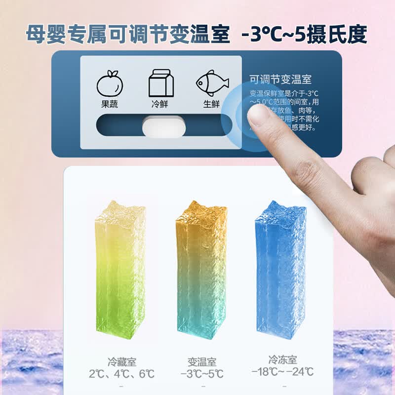 新飞BCD-442WK8DT冰箱图片