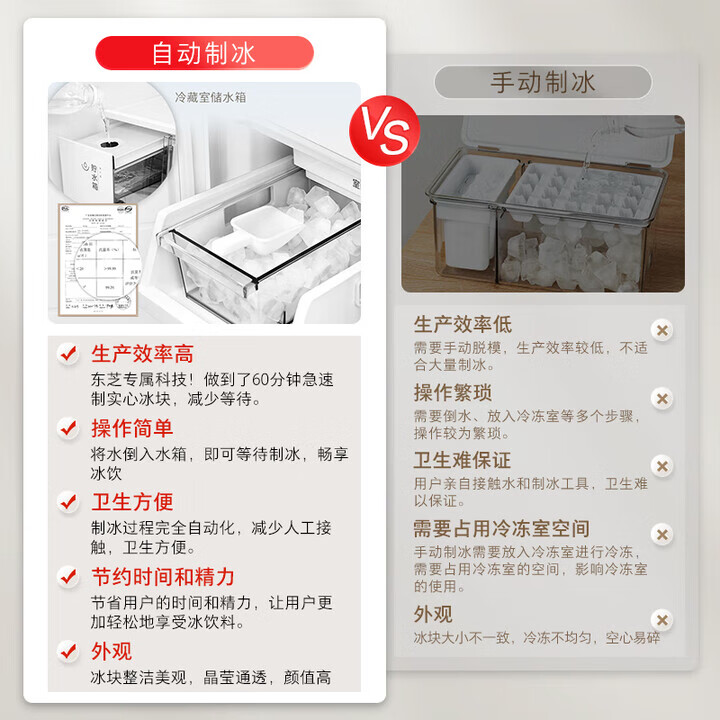 东芝GR-RF450WI-PM151冰箱图片