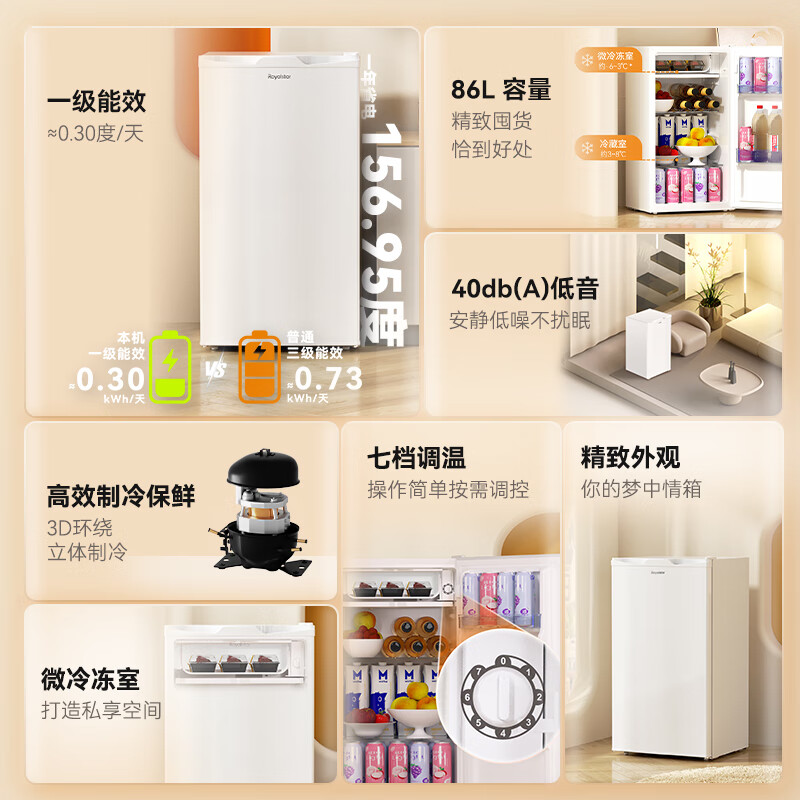 荣事达R86GB冰箱图片