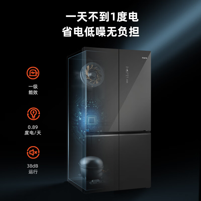 奥马BCD-606WDG/B(X)冰箱图片