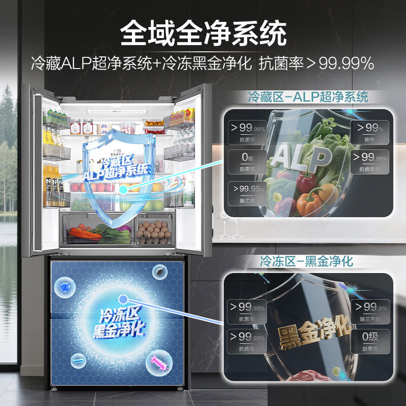 海尔BCD-550WGHFDC9GYU1冰箱图片