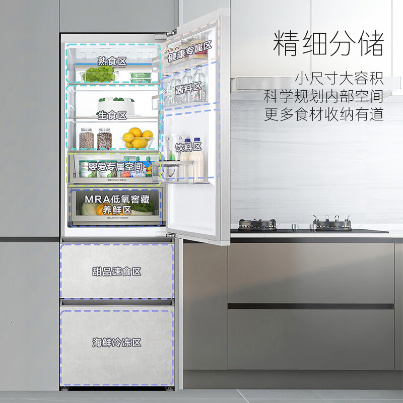 卡萨帝BCD-400WLCI3M4GDU1冰箱图片