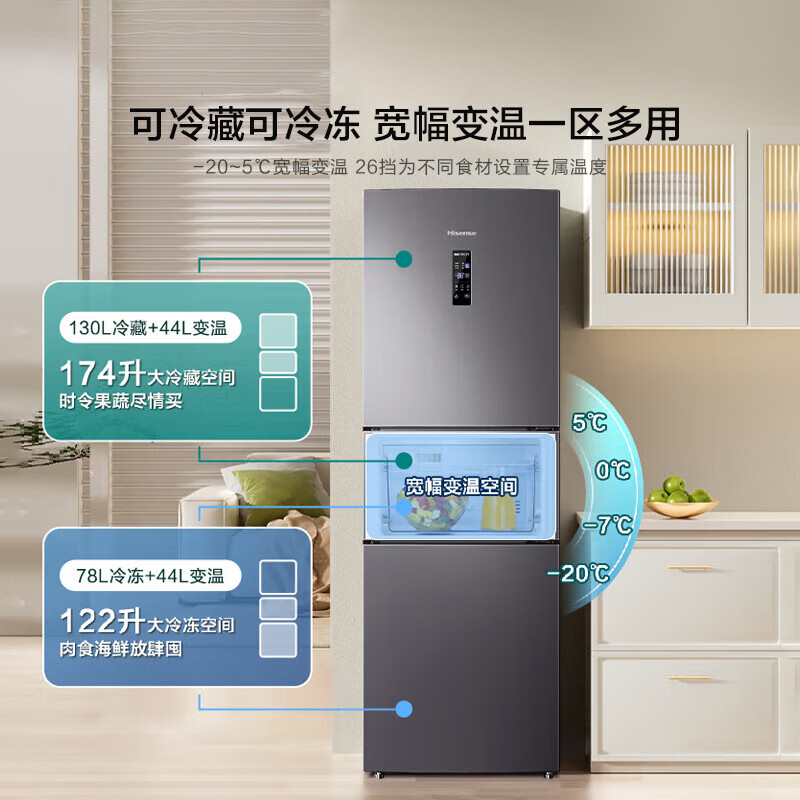 海信BCD-252WYK1DPUJ冰箱图片