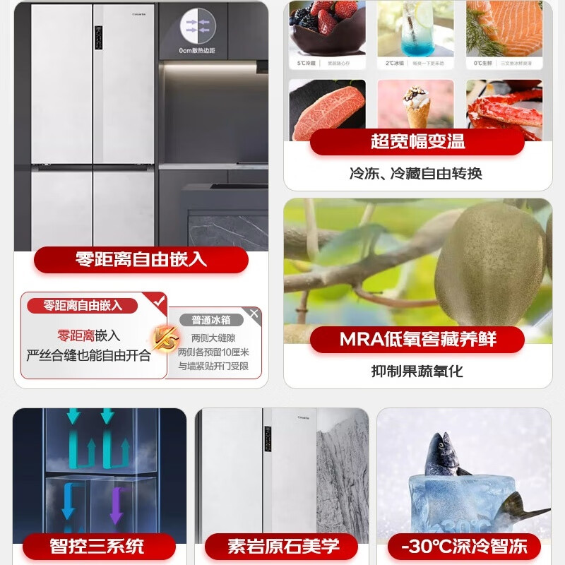 卡萨帝BCD-551WLCTDM4GDU1冰箱图片