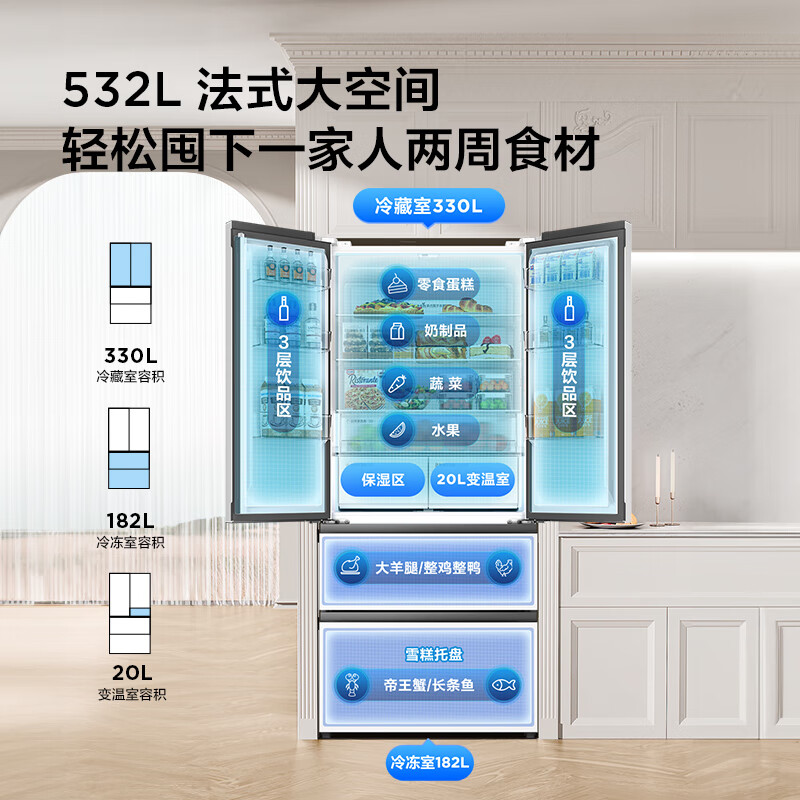 TCL-R532T9-DQS冰箱图片