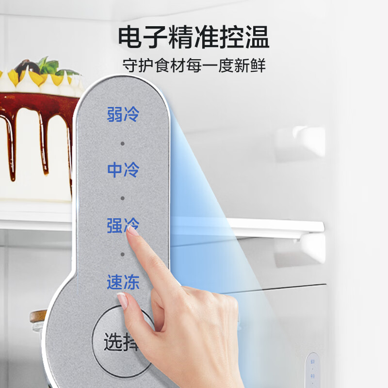 美的MR-195WE冰箱图片