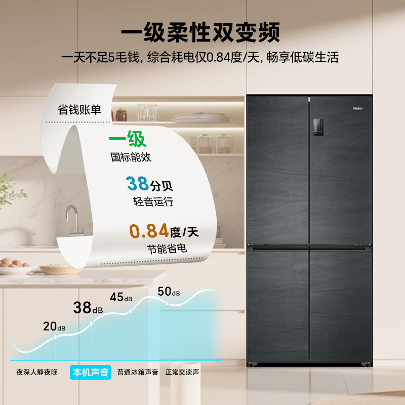 海尔BCD-478WGHTD5DDYU1冰箱图片