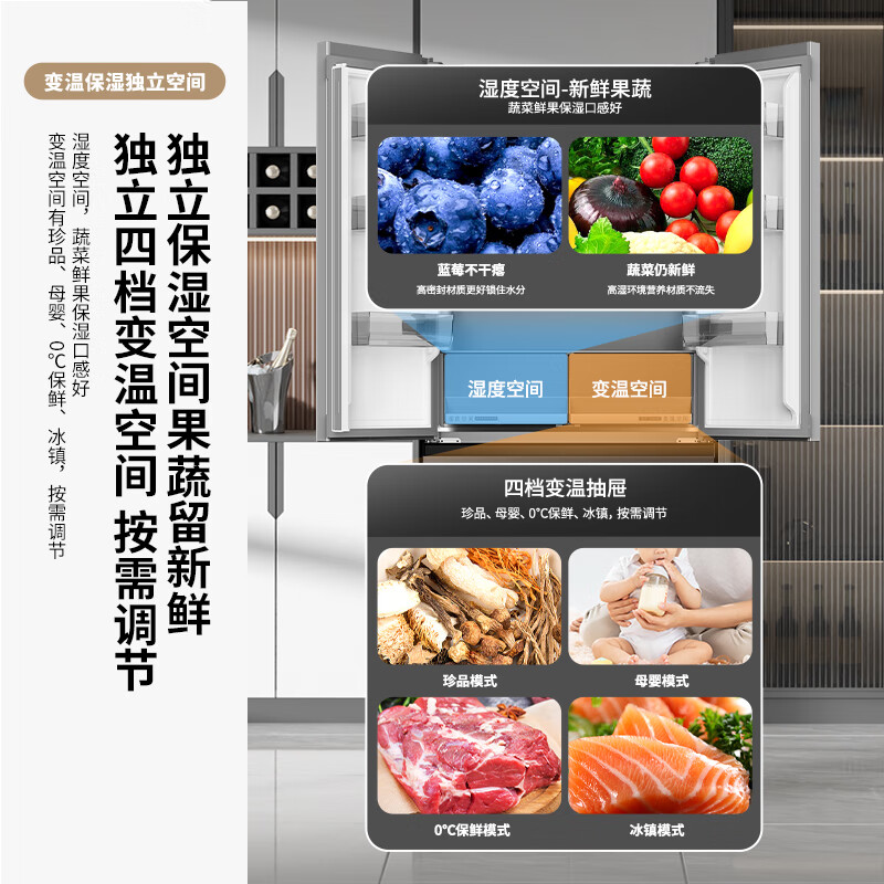 新飞BCD-516WKQS7AT冰箱图片